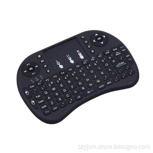 2.4G mini keyboard wireless air mouse with touchpad for smart TV android BOX